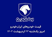 جدول قیمت خودرو‌های ایران خودرو امروز یکشنبه ۲۳ اردیبهشت ۱۴۰۳