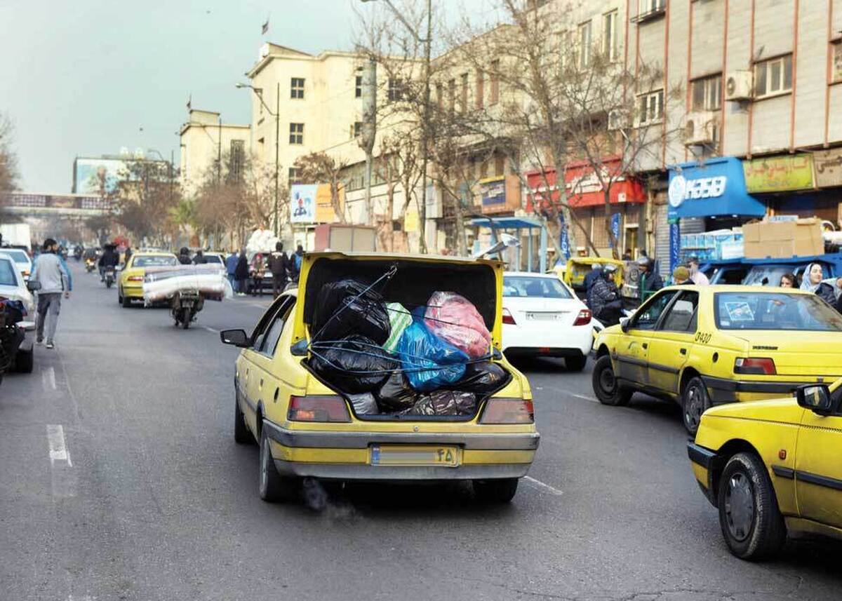 تاکسی‌های فراری در تور تاکسیرانی | باربری شغل دوم بعضی تاکسی‌ها شده است