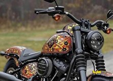 تصاویری از هارلی-دیویدسن با طرح فرش ایرانی + عکس