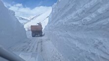 تصویری از ارتفاع چهار متری برف در جاده کرج منبع سایت کارنا