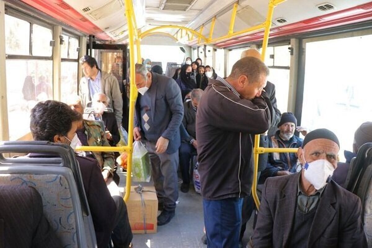 نفس تنگی مسافران در اتوبوس‌های بدون کولر