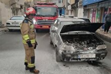 واژگونی خودروی سواری در کمربندی تهران- شهریار منبع سایت کارنا