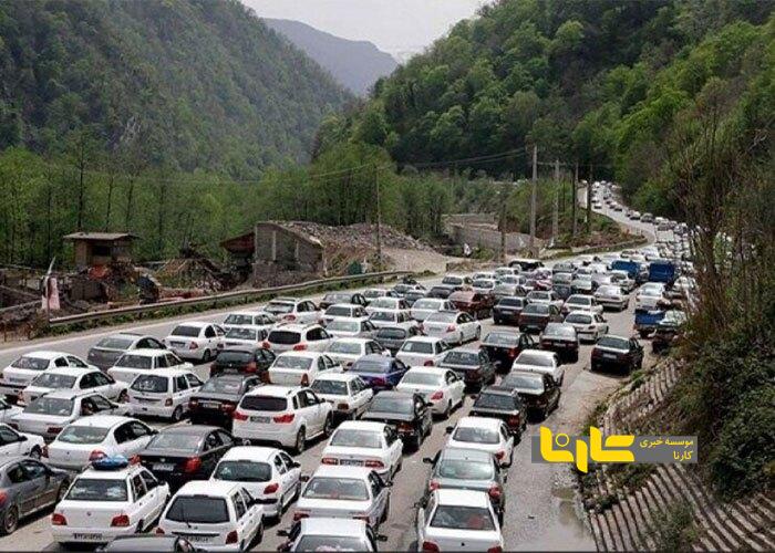 ترافیک سنگین در محور‌های هراز و فیروزکوه