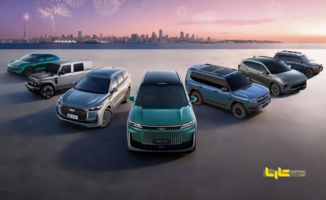 چری پرفروش‌ترین برند شاسی بلند چینی دنیا شد