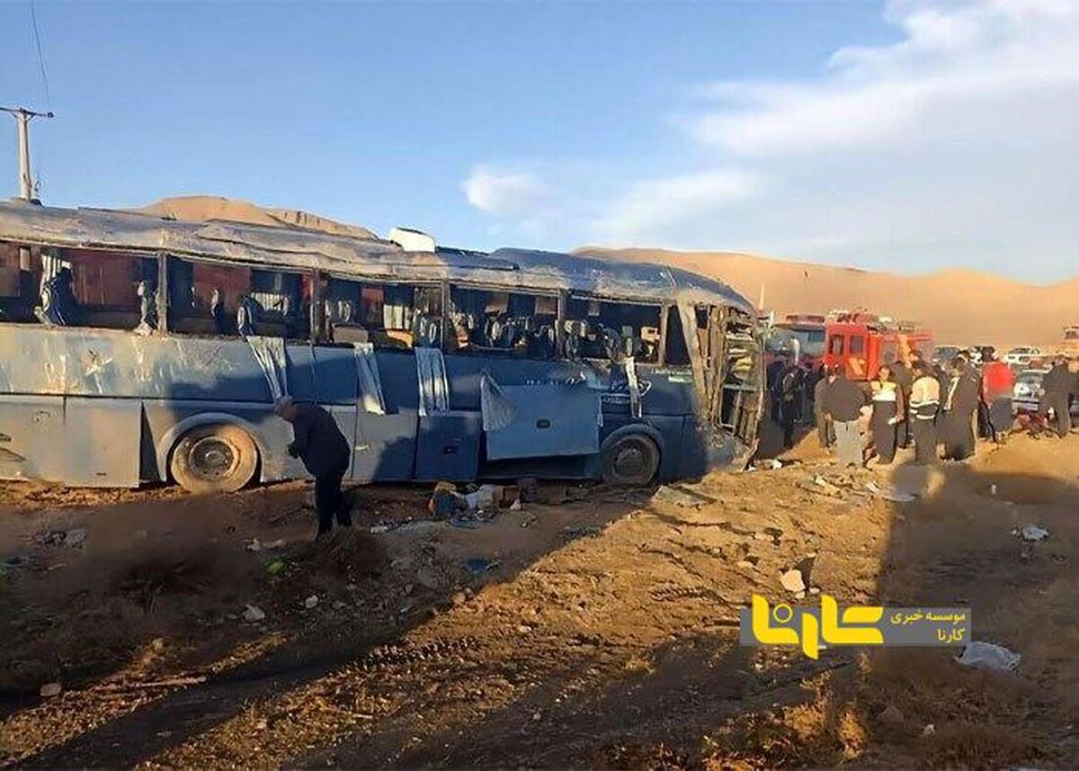 حادثه هولناک برای یک سرویس مدرسه