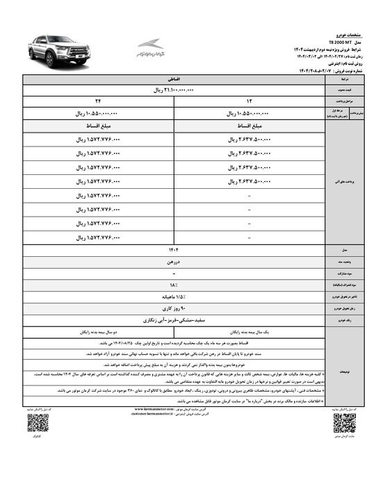 آغاز فروش اقساطی KMC T ۸ با بیمه بدنه رایگان
