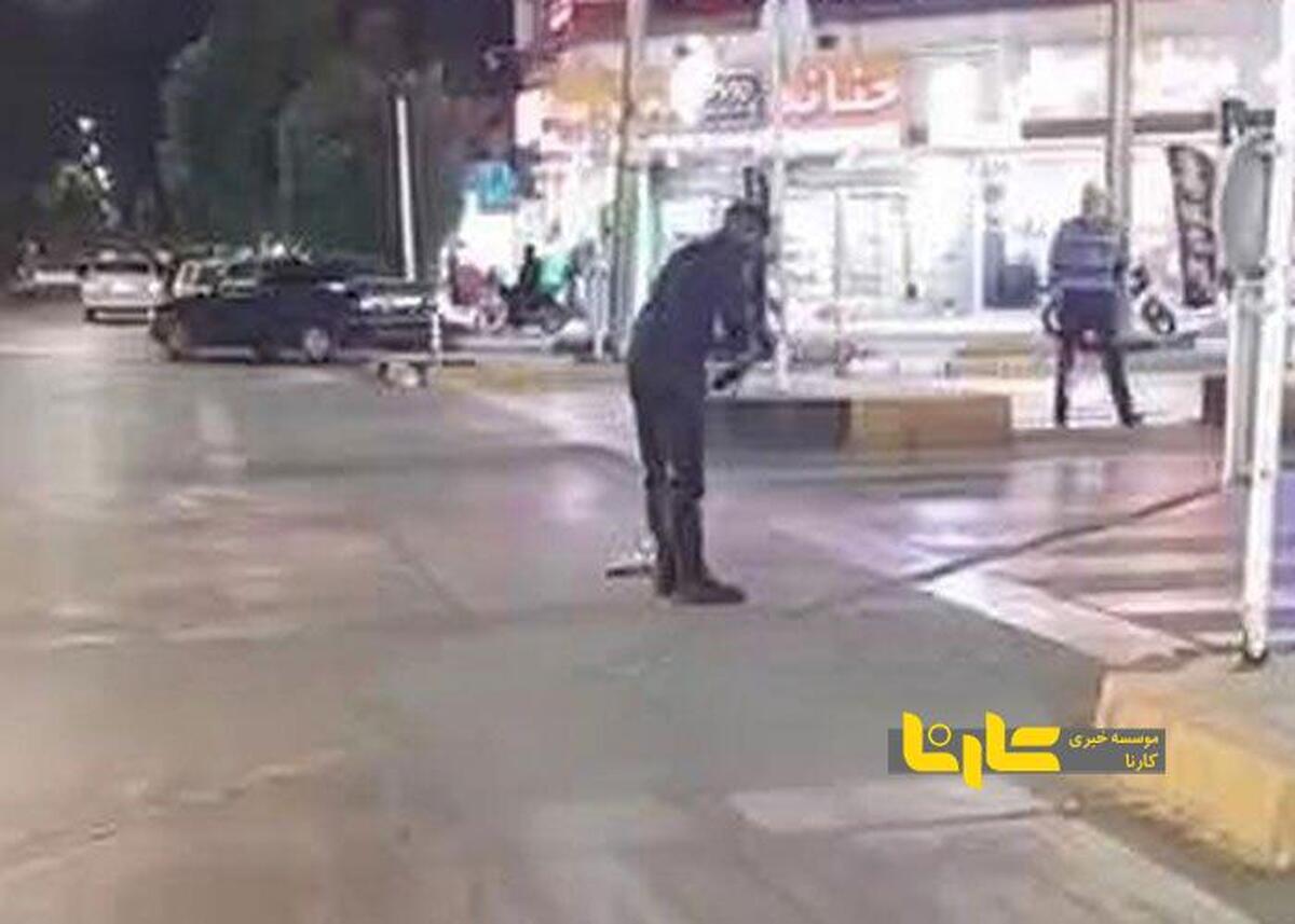 فیلم کار تحسین برانگیز پلیس بعد از تصادف