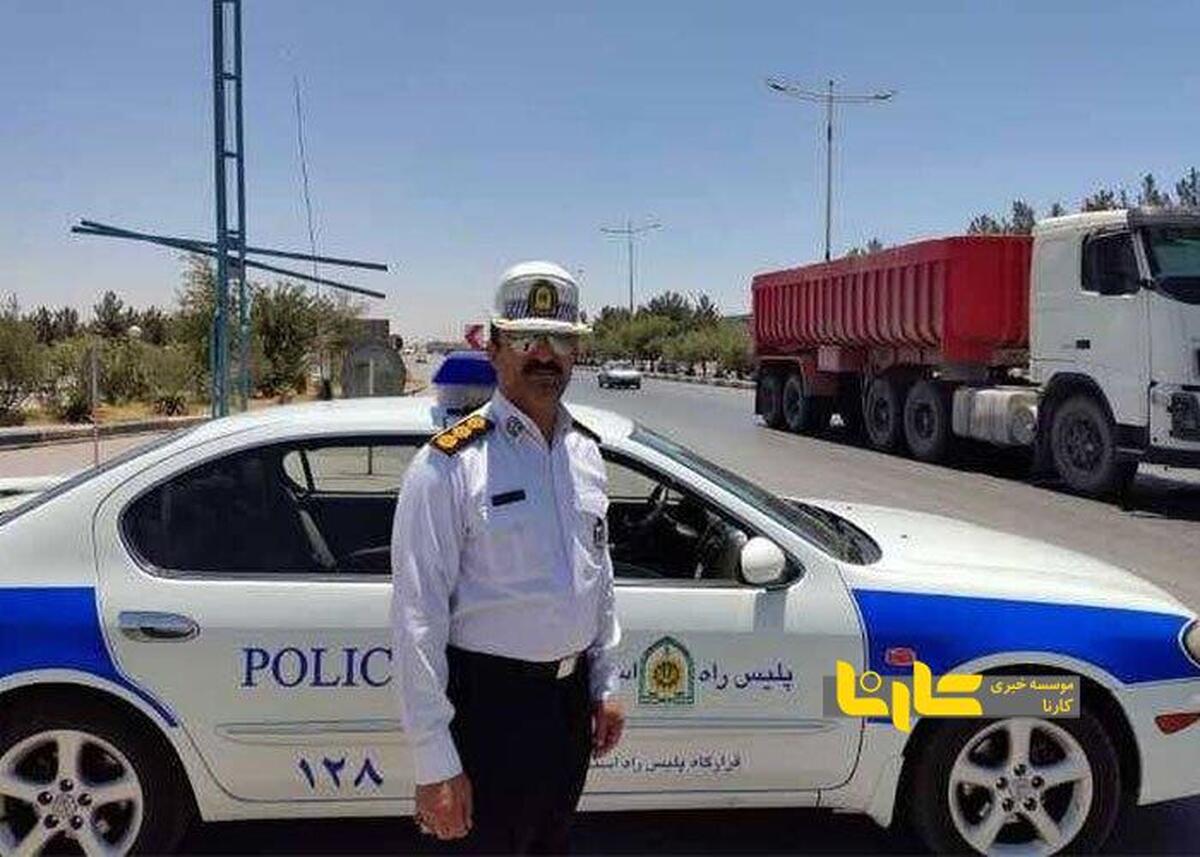 فیلم برخورد عجیب راننده متخلف با پلیس