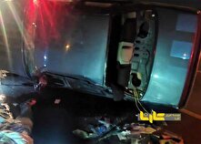 فیلم صحنه تصادف وحشتناک در اتوبان شلوغ زین الدین منبع سایت کارنا