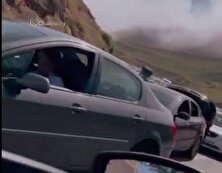 فیلم جاده چالوس زیر بار ترافیک انفجاری!