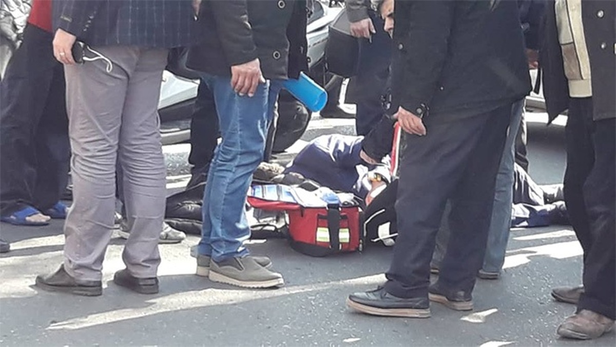 فیلم تصادف وحشتناک موتورسیکلت با کودک در کاشان