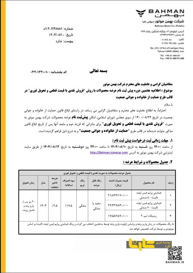 شرایط فروش فوری فیدلیتی پرایم و ریسپکت اعلام شد