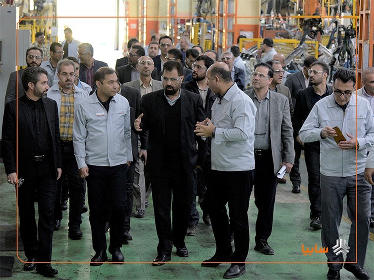 مدیران رسانه ملی از خطوط تولید سایپا بازدید کردند+ عکس