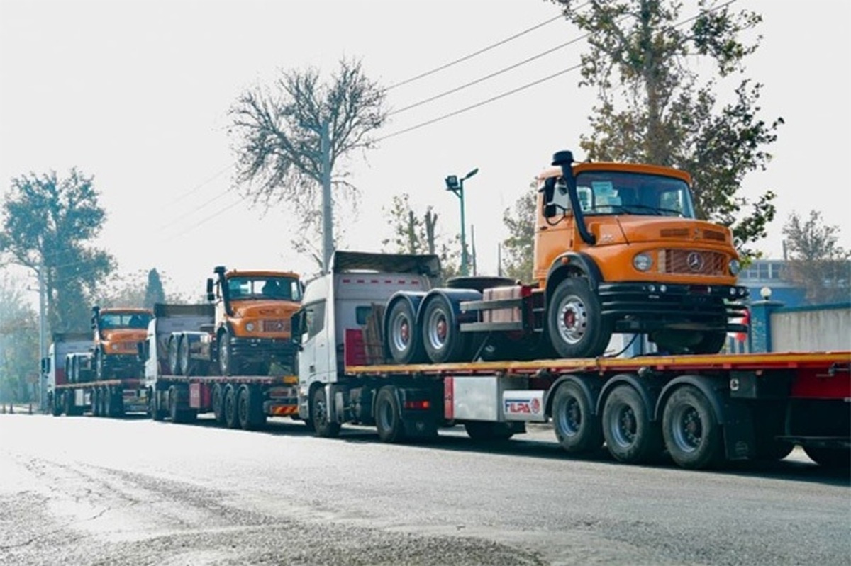 صادرات کامیون بنز ایران‌خودرو دیزل به آفریقا