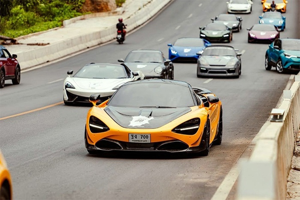 فیلم رژه خودرو‌های لوکس در شمال تهران و اخلال در ترافیک