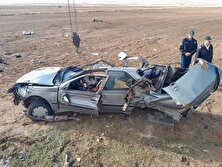 فیلم متلاشی شدن پژو ۴۰۵ در تصادف