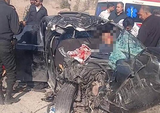 فیلم دلخراش از صحنه تصادف همسر معاون پزشکیان