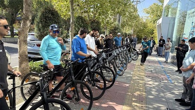 گردهمایی دوچرخه سواران پرشیا خودرو